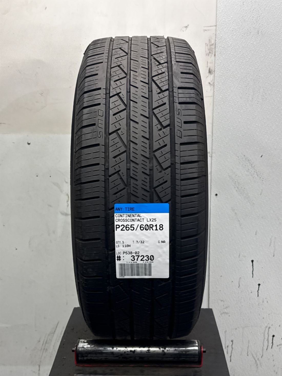 1 Used P265/60R18 Continental CrossContact LX25 110 H – 7/32