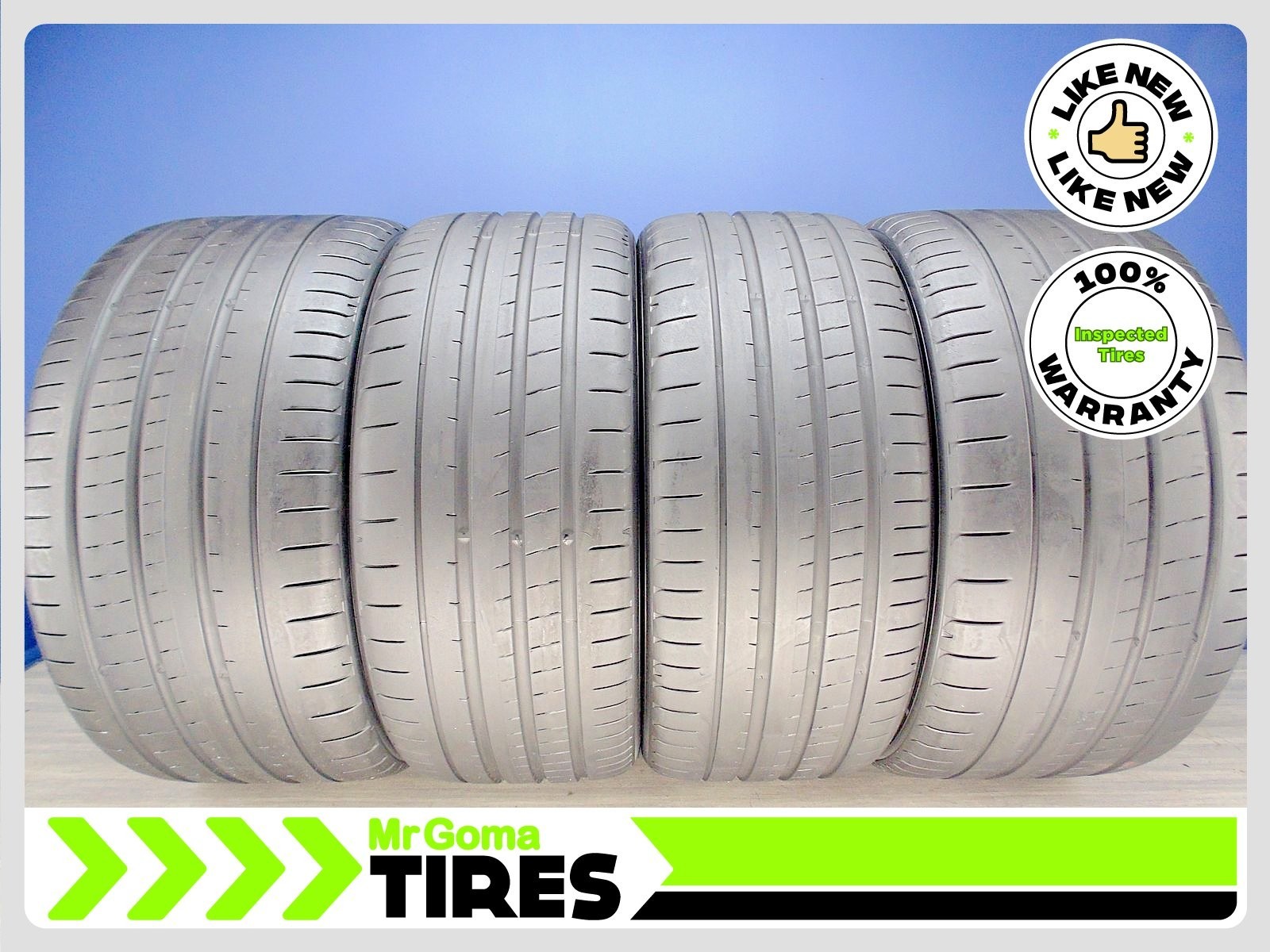 4 YOKOHAMA ADVAN SPORT V107 BMW X7 315/30ZR23 & 275/35R23 USED TIRES 8.1/32TREAD