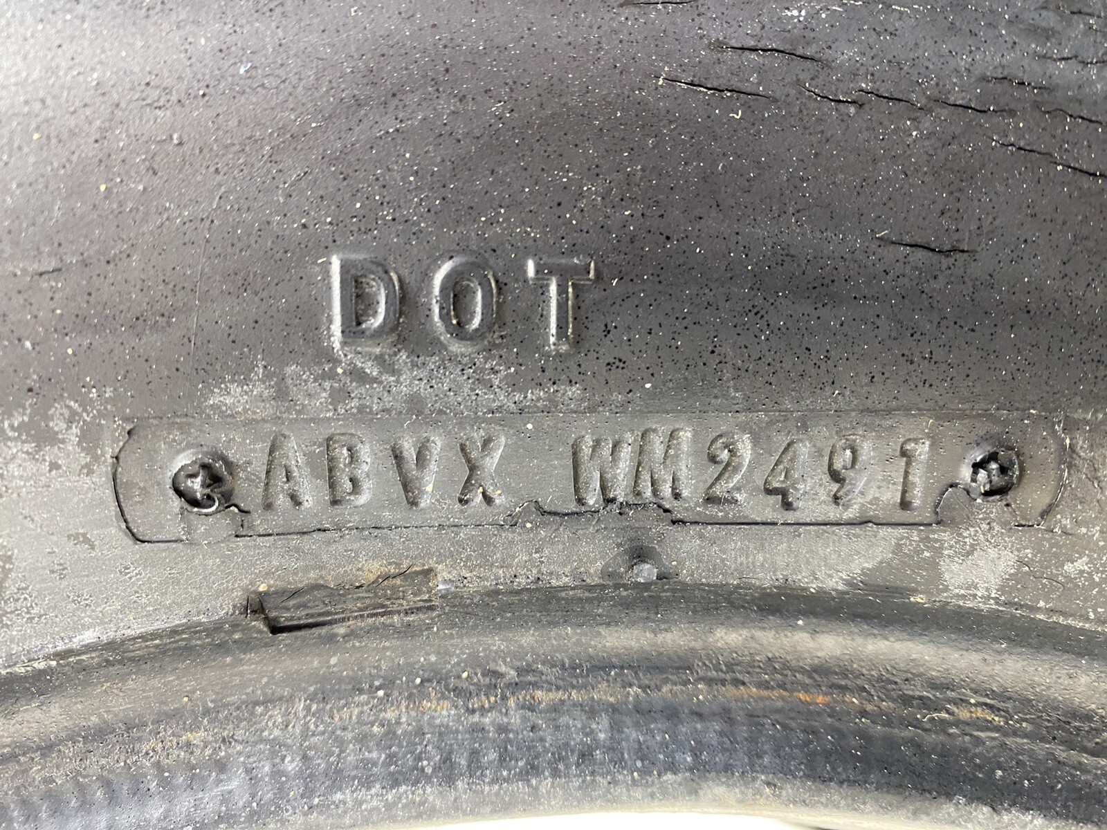 Vtg SafeMark Mud Snow Tire 4 Ply H-78-15 Display Only Mud Grip JEEP CJ Wagoneer