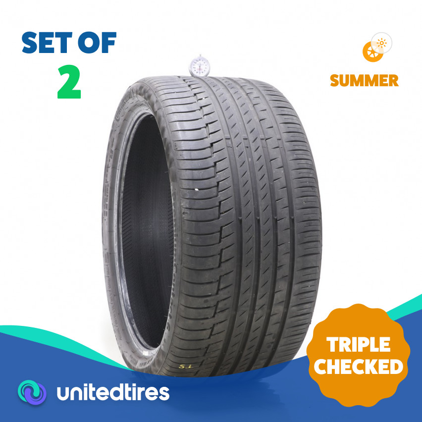 Set of (2) Used 315/30R22 Continental PremiumContact 6 107Y – 7/32