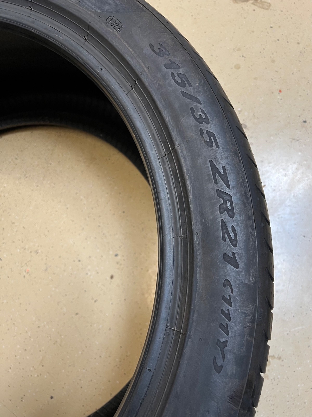 1 – NEW 315/35ZR21 XL (111Y) Pirelli P Zero (N0) Porsche OEM – 1055