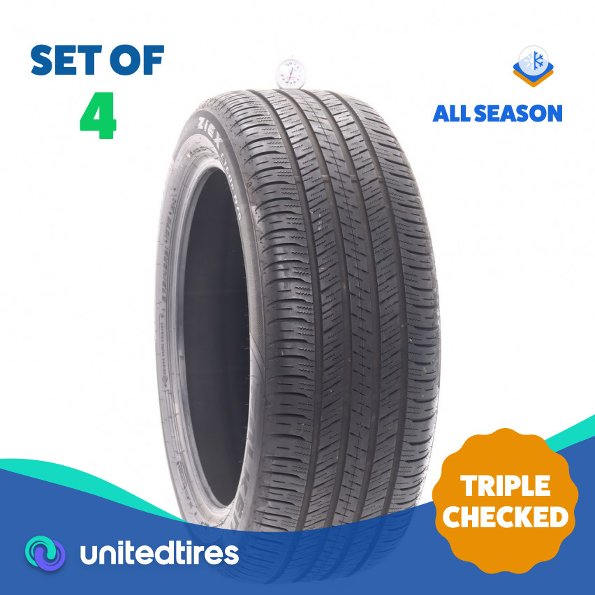 Set of (4) Used 275/45R21 Falken Ziex CT60A A/S 107W – 7.5/32
