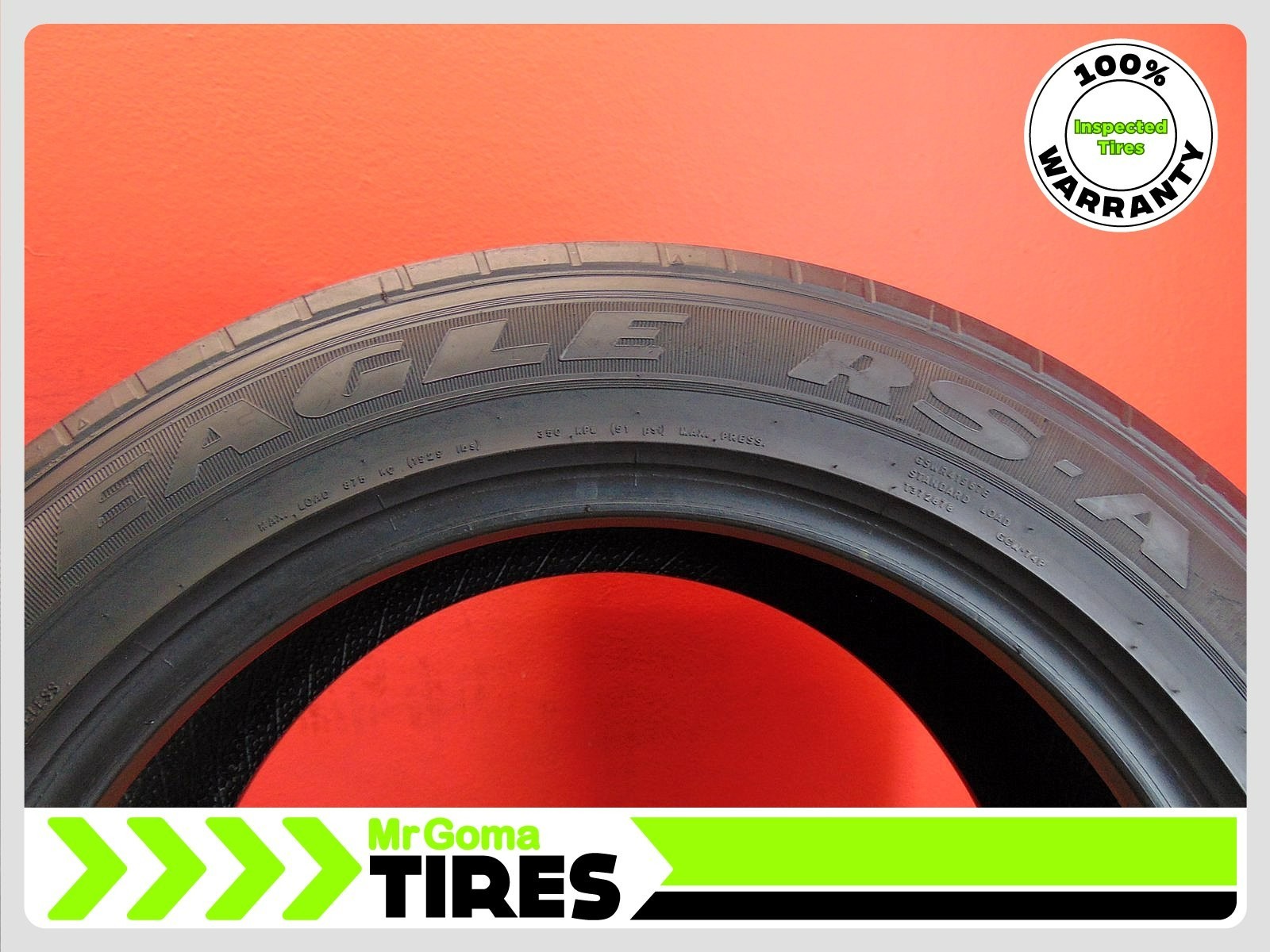 SET OF 4 GOODYEAR EAGLE RS-A 245/55R18 USED TIRES 7.1/32 TREAD 103V 2455518