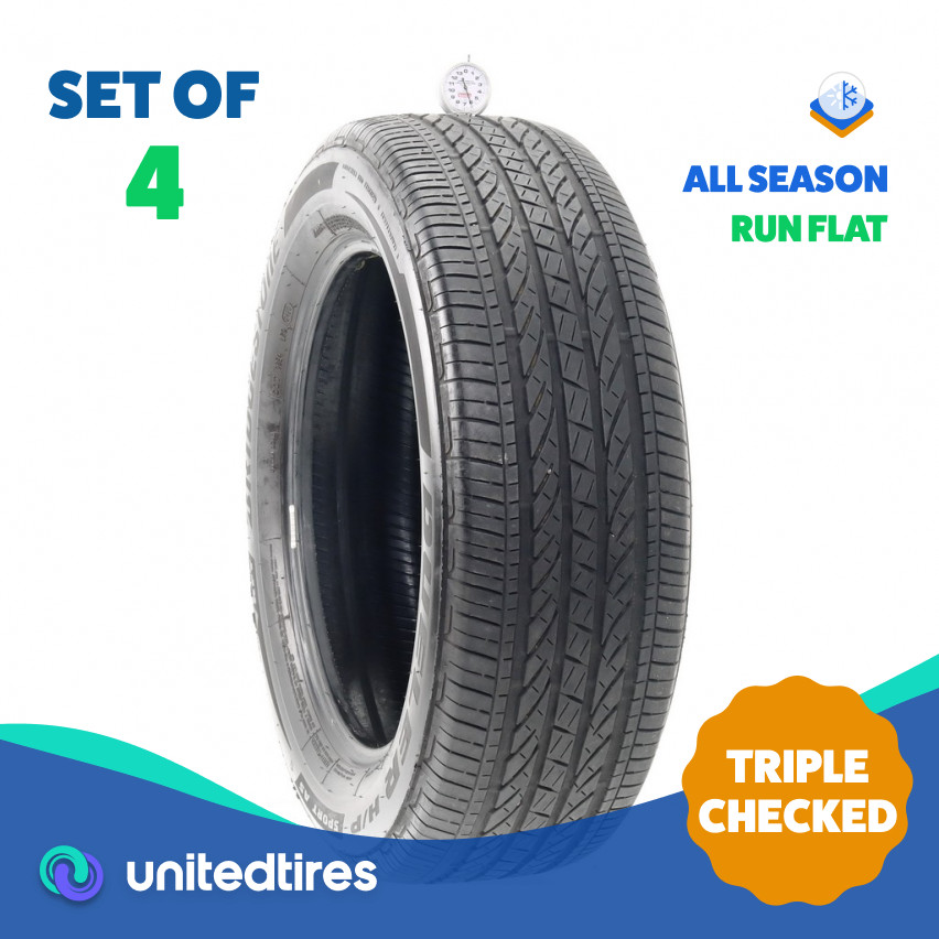 Set of (4) Used 225/60R18 Bridgestone Dueler H/P Sport AS RFT 104H – 6/32