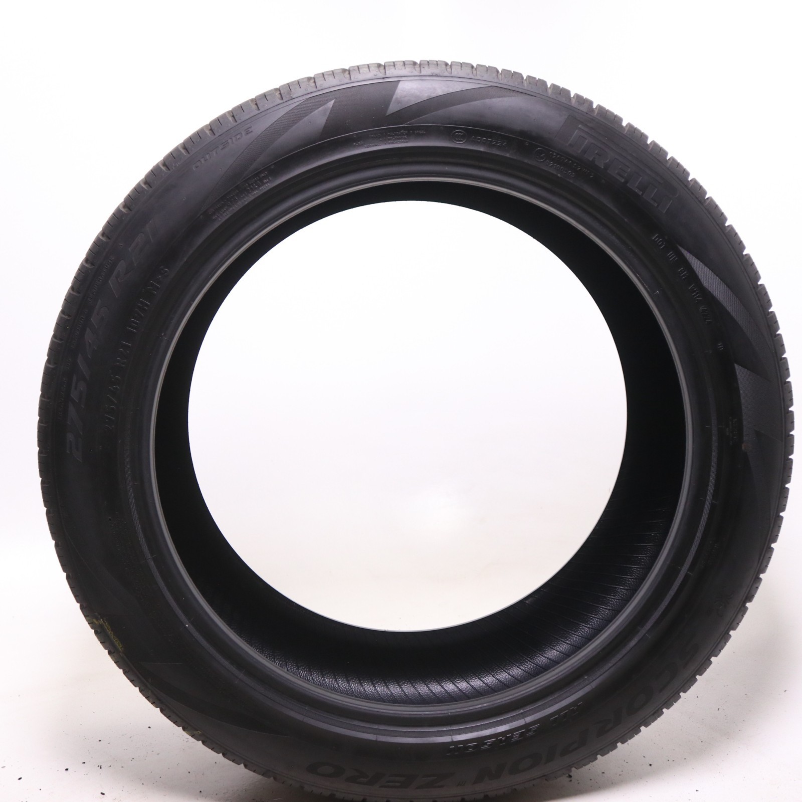 Set of 2 Used 275/45R21 Pirelli Scorpion Zero All Season MO – 107H – 8.5-9/32