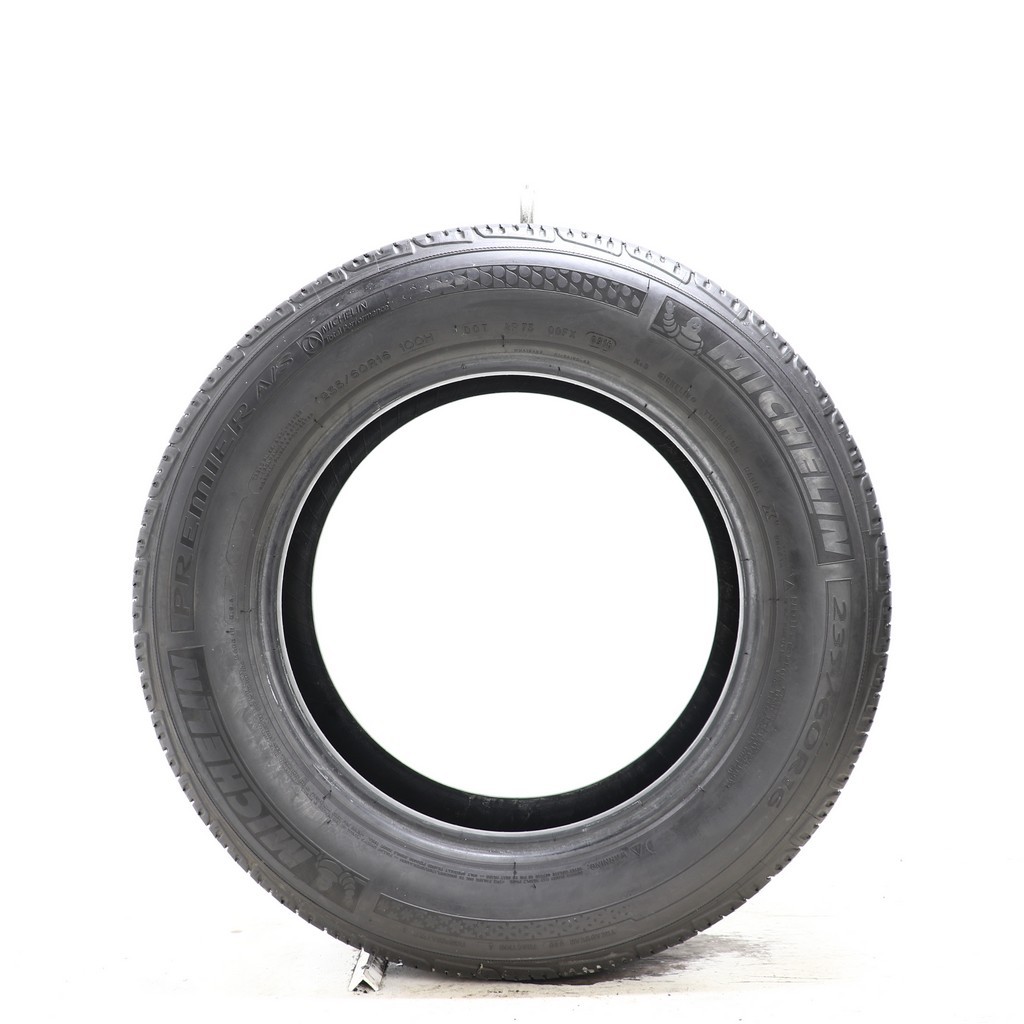 Set of (4) Used 235/60R16 Michelin Premier A/S 100H – 6-7/32