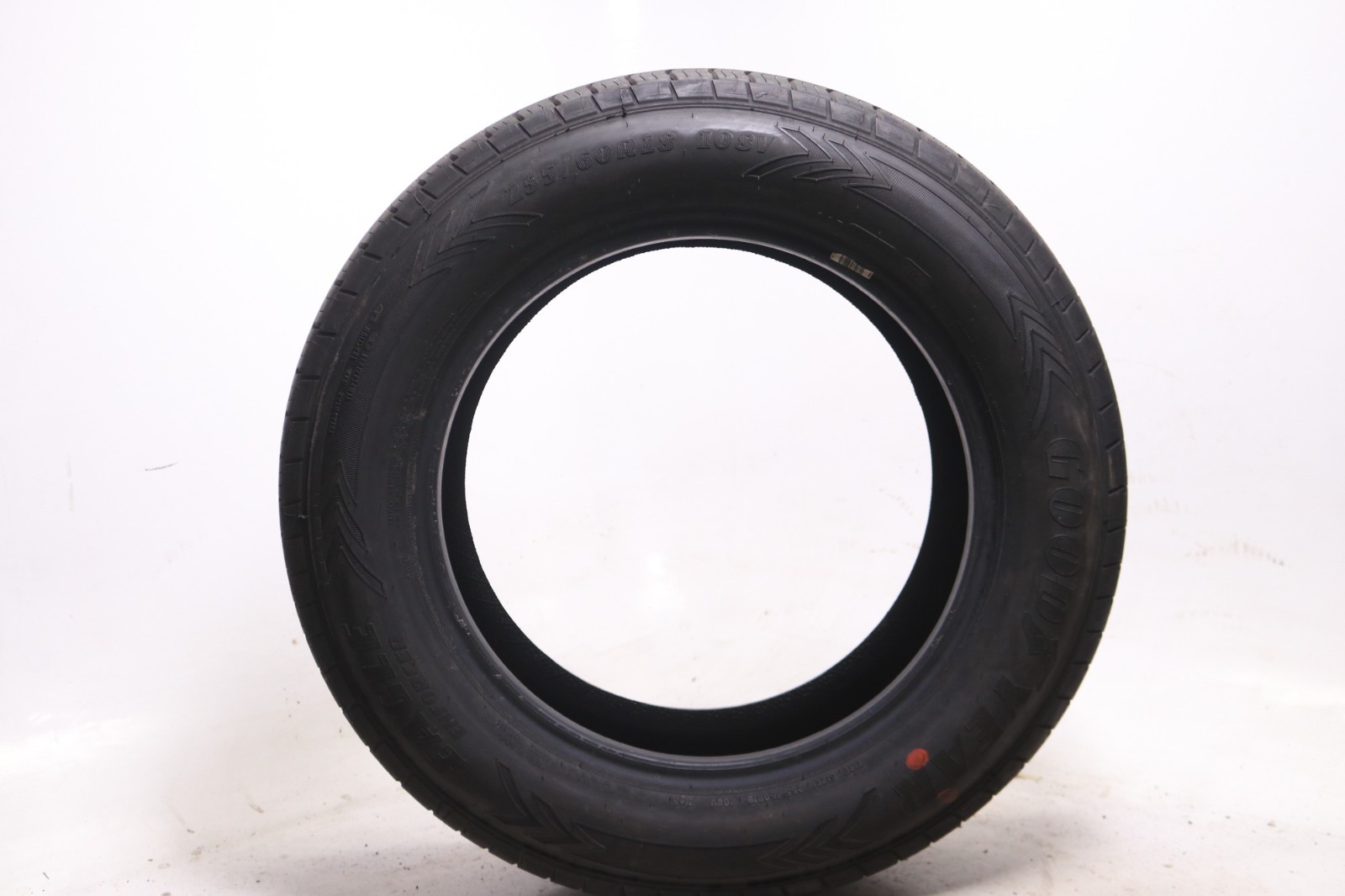 Set of 2 Used 255/60R18 Goodyear Eagle Enforcer – 108V – 10.5-11/32