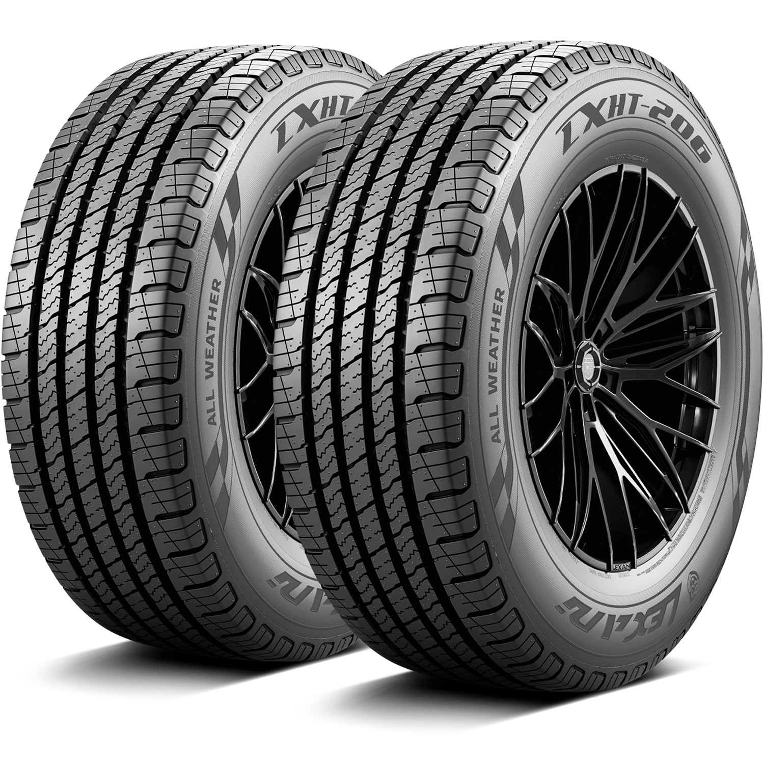 2 Tires 235/65R18 Lexani LXHT-206 AS A/S All Season 104T
