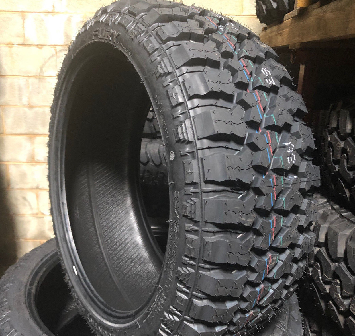 1 NEW 33X14.50R24 FURY COUNTRY HUNTER M/T 10 PLY MUD TIRES 33 14.50 24 R24