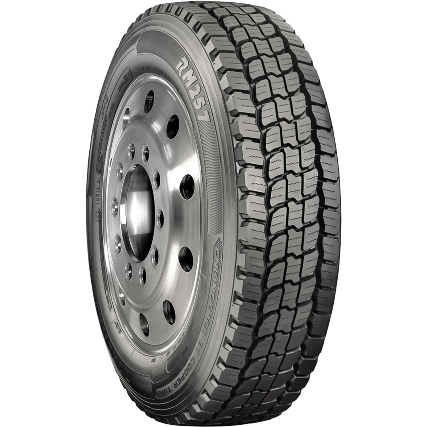 Tire Roadmaster (by Cooper) RM257 255/70R22.5 Load H 16 Ply Drive Commercial
