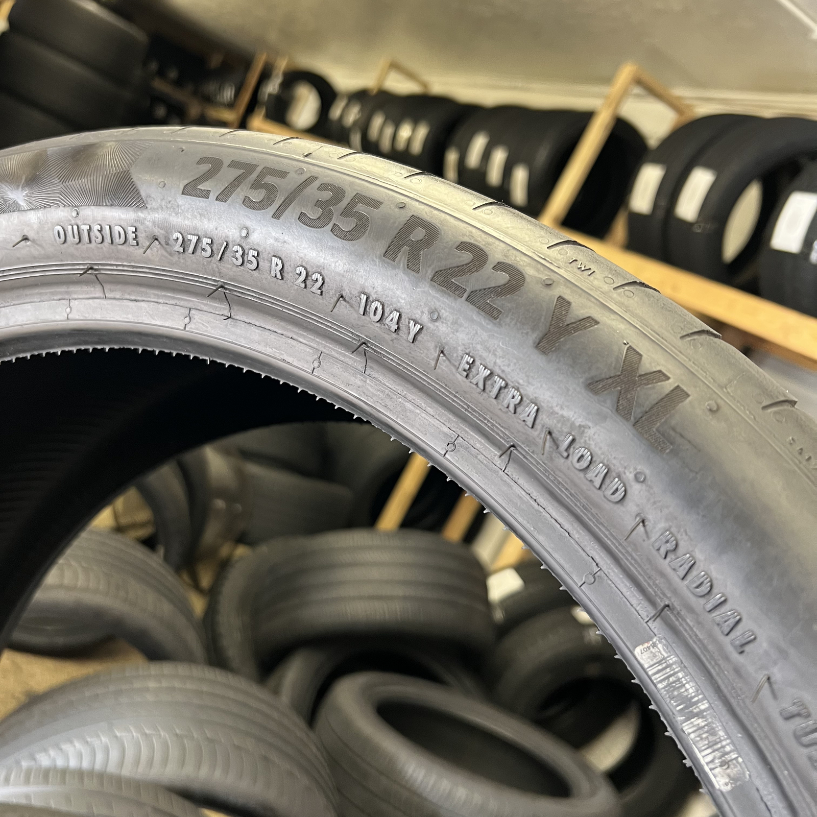 Set Of 4 Tires Likenew Continental PremiumContact 6 BMW 275/35R22 & 315/30ZR22