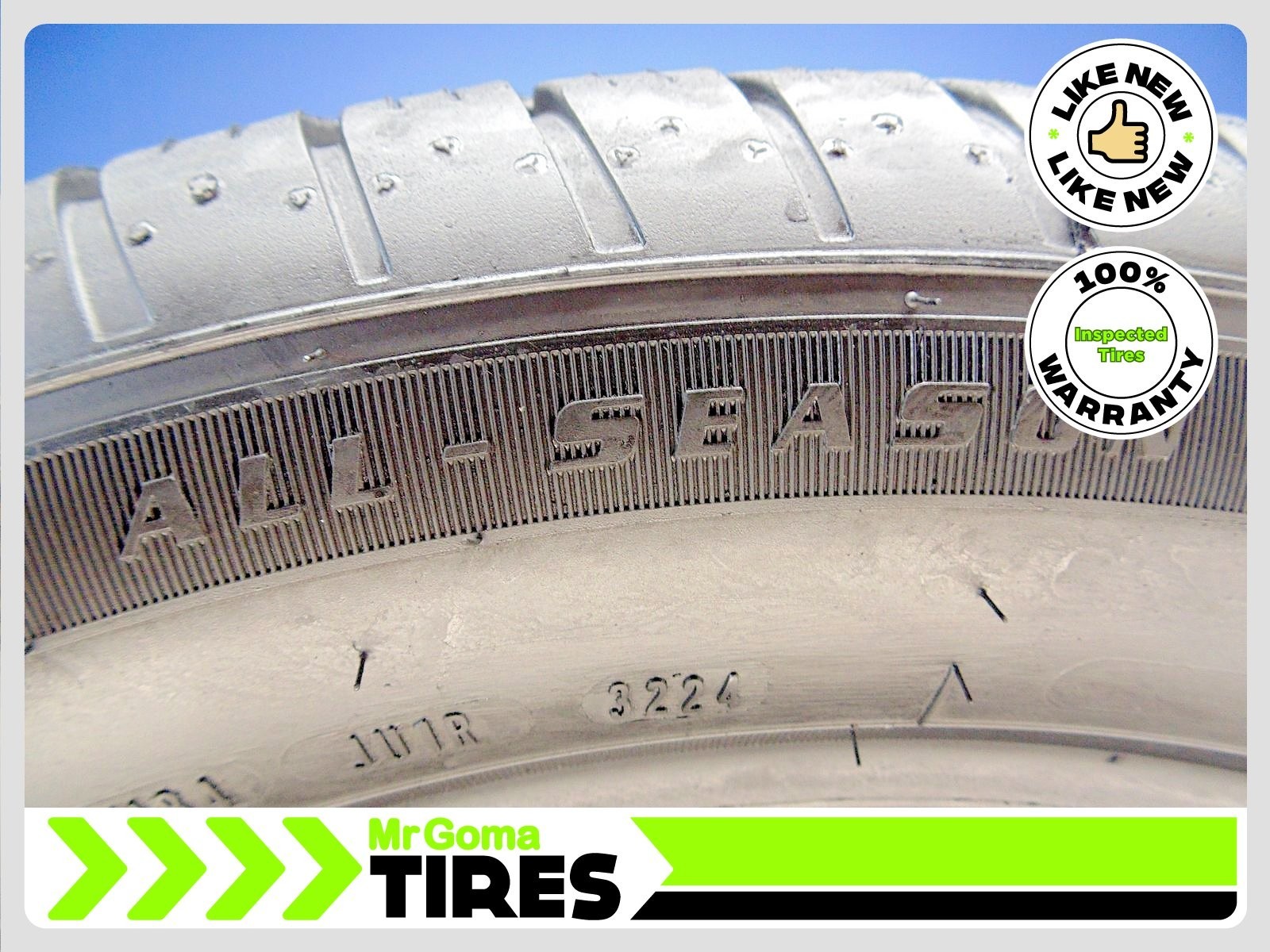2 GOODYEAR EAGLE SPORT ALL SEASON AO 235/50R19 USED TIRES 10.0/32 TREAD 2355019