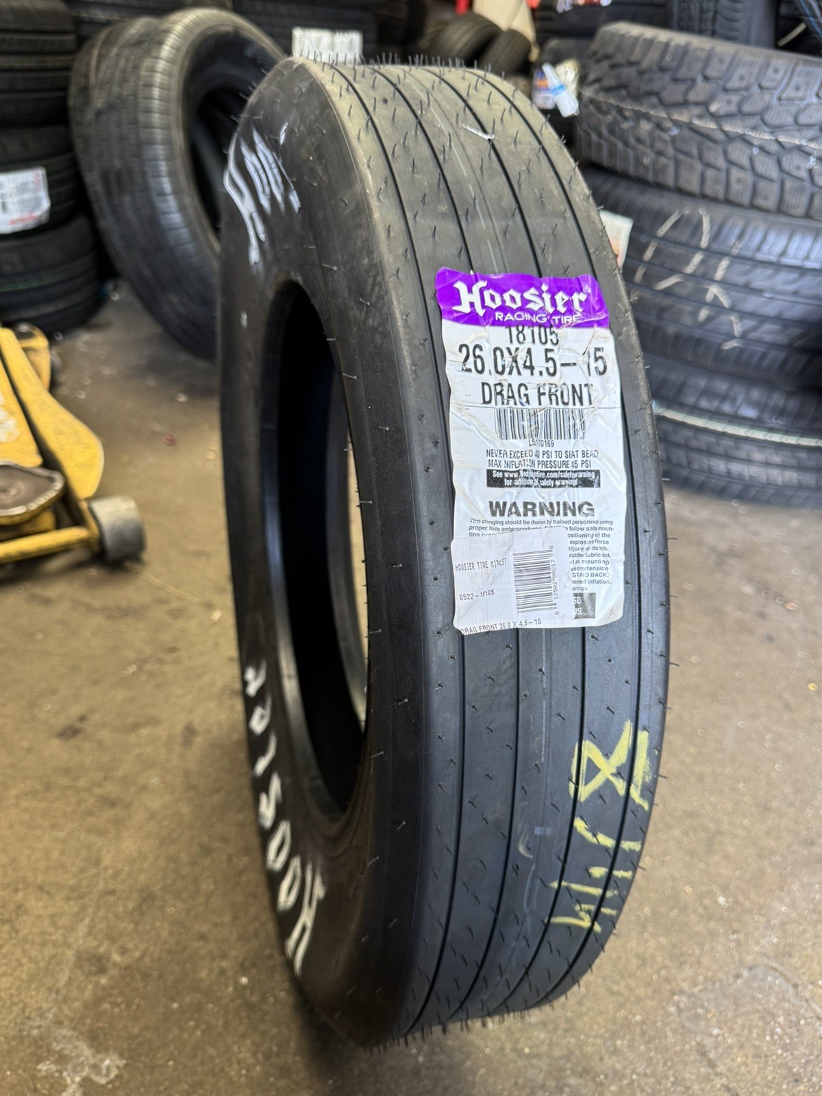 26X4.5-15 HOOSIER DRAG FRONT RUNNER RACING TIRE HO 18105 ET