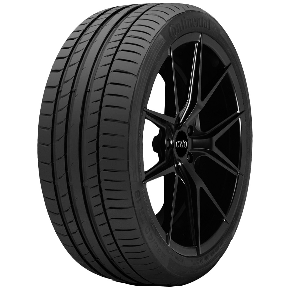 (QTY 4) 255/50R19 Continental Sport Contact 5 103W SL Black Wall Tires