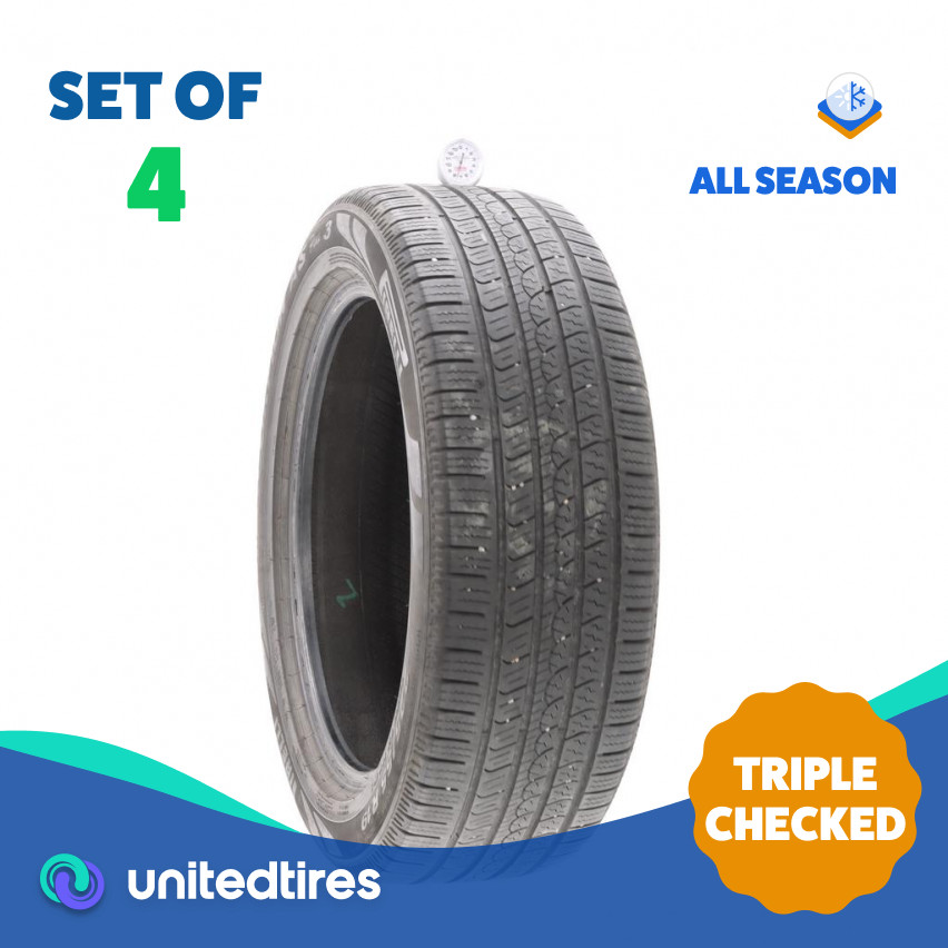 Set of (4) Used 225/55R19 Pirelli Scorpion AS Plus 3 99V – 7.5-9/32