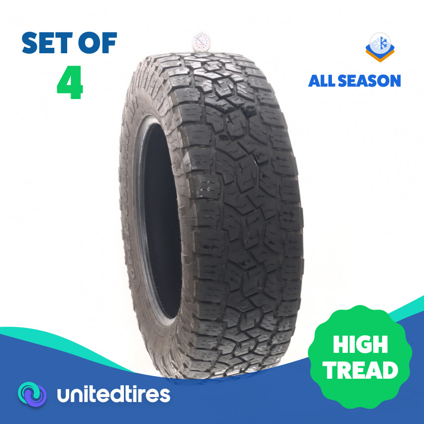 Set of (4) Used LT 35X11.5R20 Toyo Open Country A/T III 124R – 12-14/32
