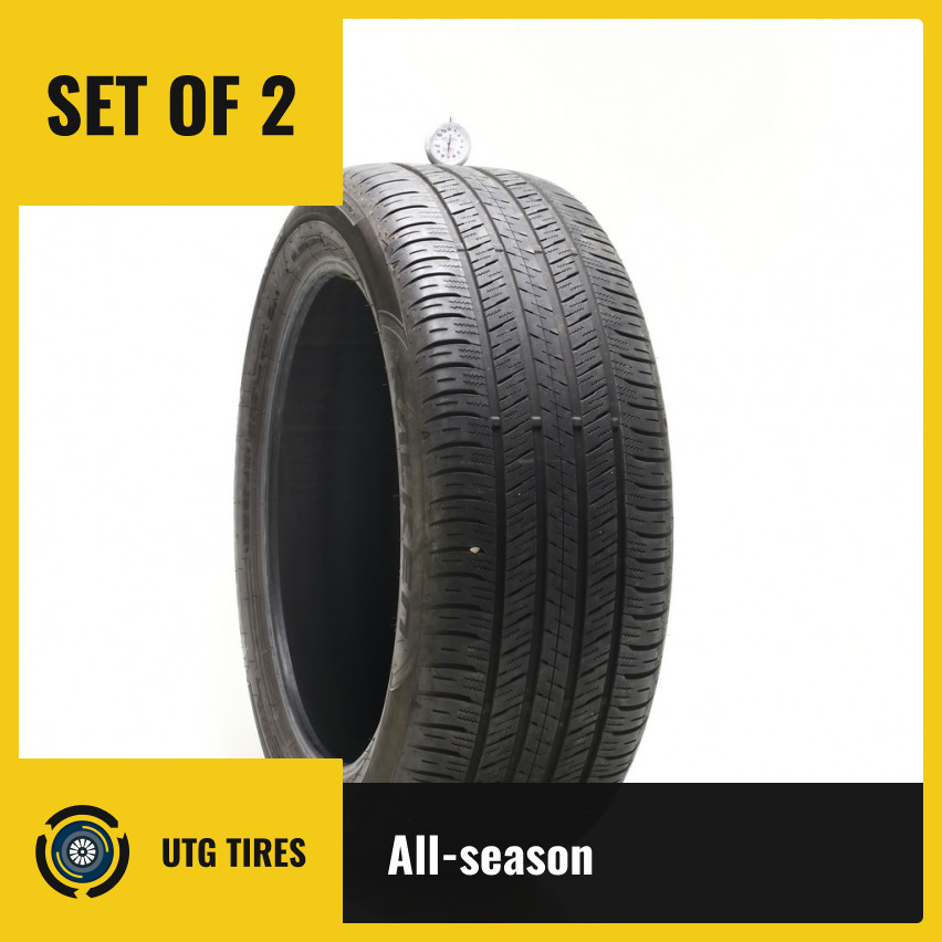Set of (2) Used 275/45R21 Falken Ziex CT60A A/S 107W – 7/32