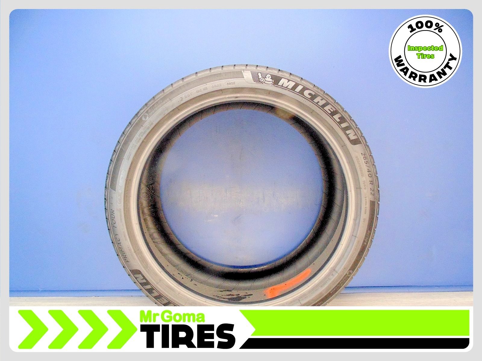 1 MICHELIN PRIMACY TOUR A/S GEO DT XL 265/40R22 USED TIRE 7.3/32 TRAED 2654022