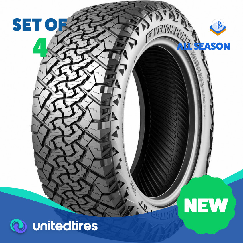 Set of (4) New LT 225/75R16 Venom Power Terra Hunter X/T 2 122/121R