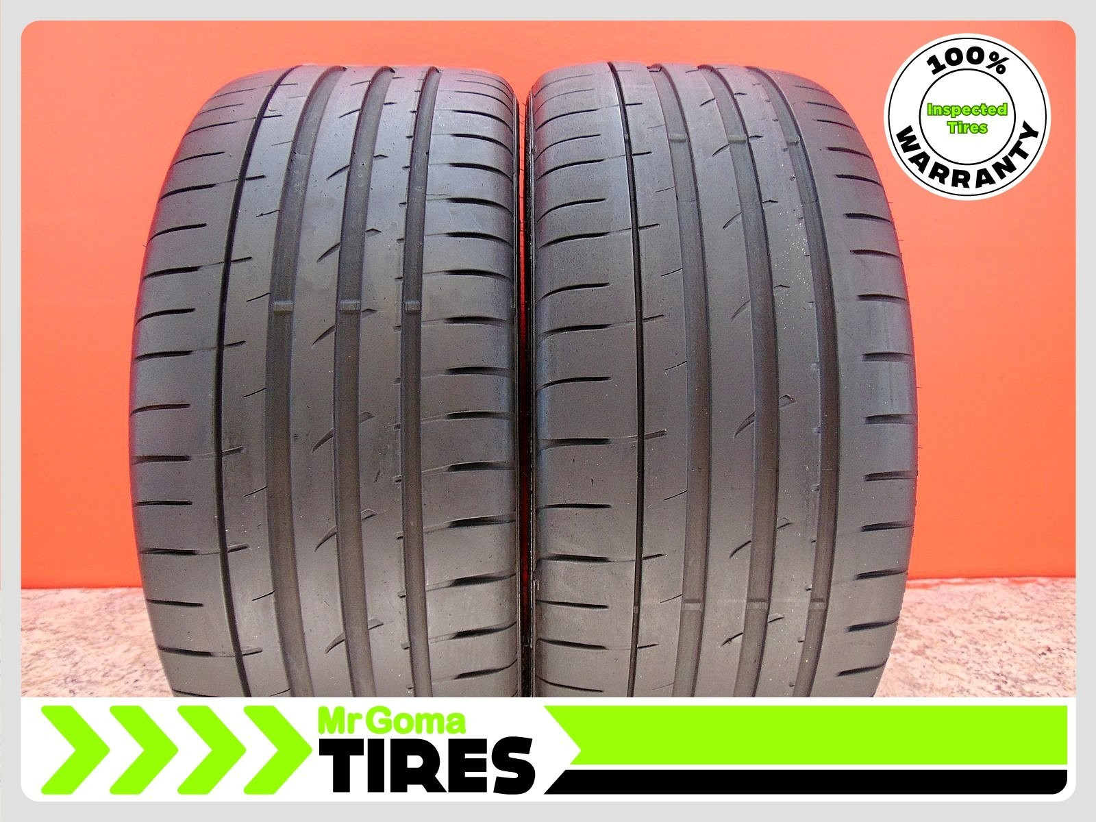2 GOODYEAR EAGLE F1 ASYMMETRIC 2 NO XL 235/35ZR20 USED TIRES 7.3/32 TREAD