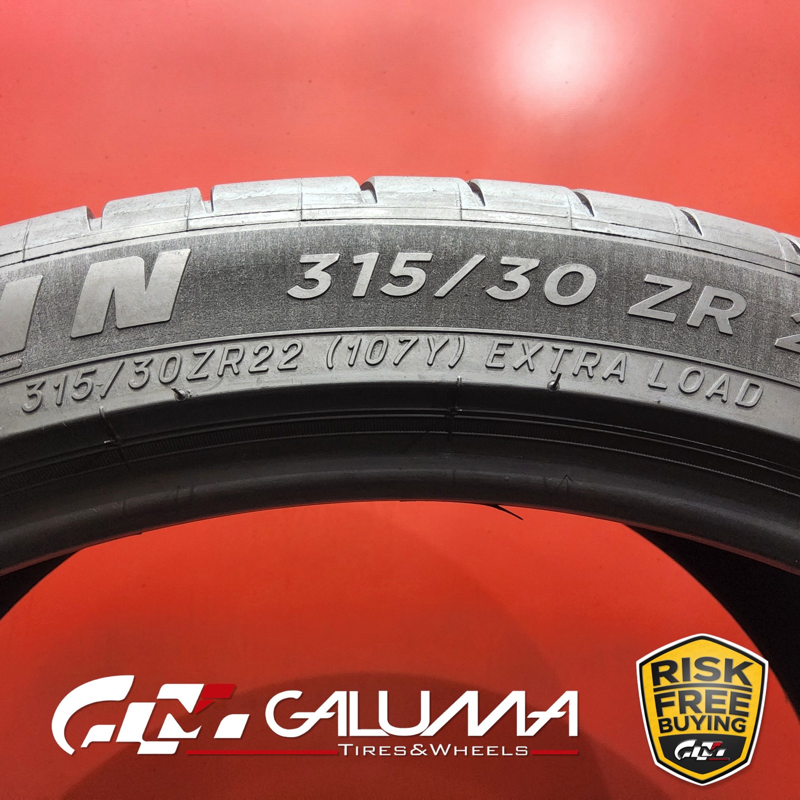 Set of 2 Tires LikeNEW Michelin Pilot Sport 4S 315/30ZR22 315/30/22 107Y #94583