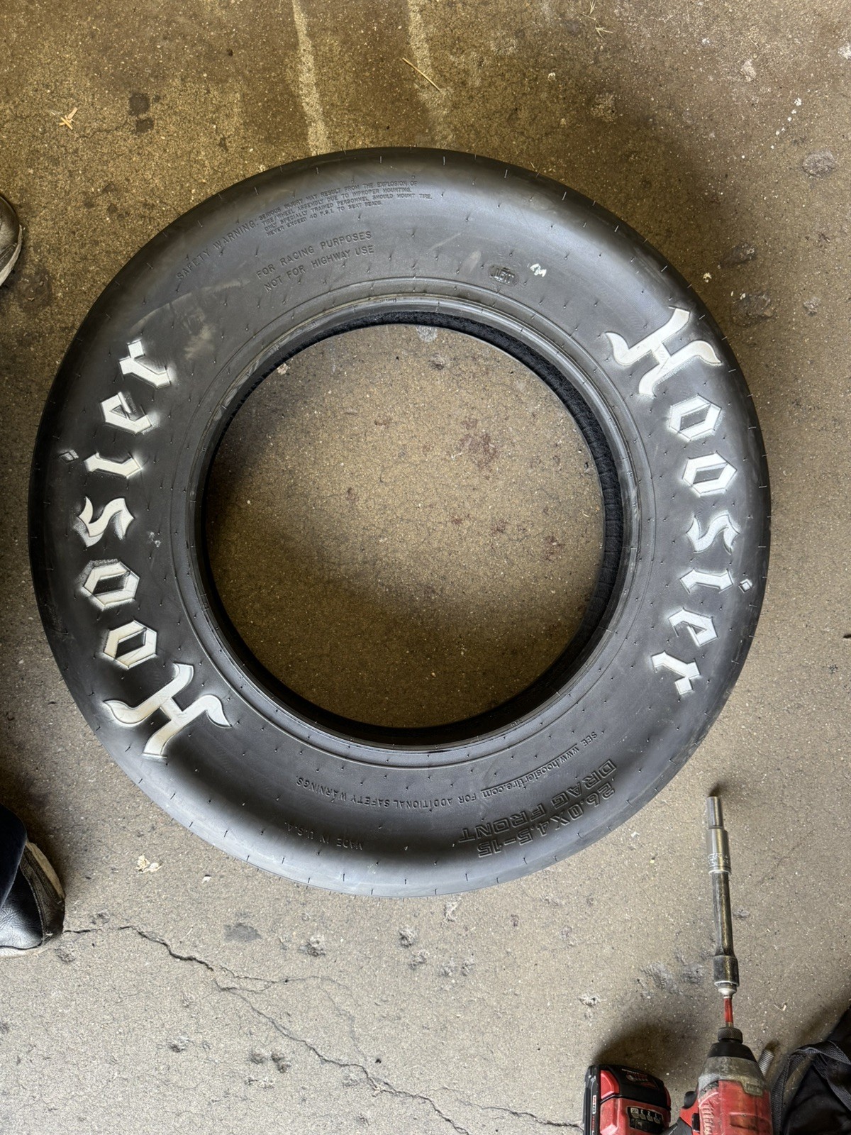 26X4.5-15 HOOSIER DRAG FRONT RUNNER RACING TIRE HO 18105 ET