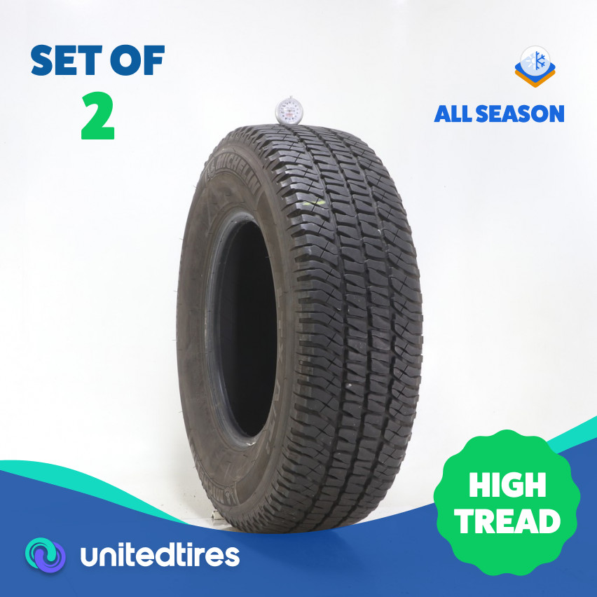 Set of (2) Used LT 245/75R16 Michelin LTX A/T2 120/116R – 10.5/32