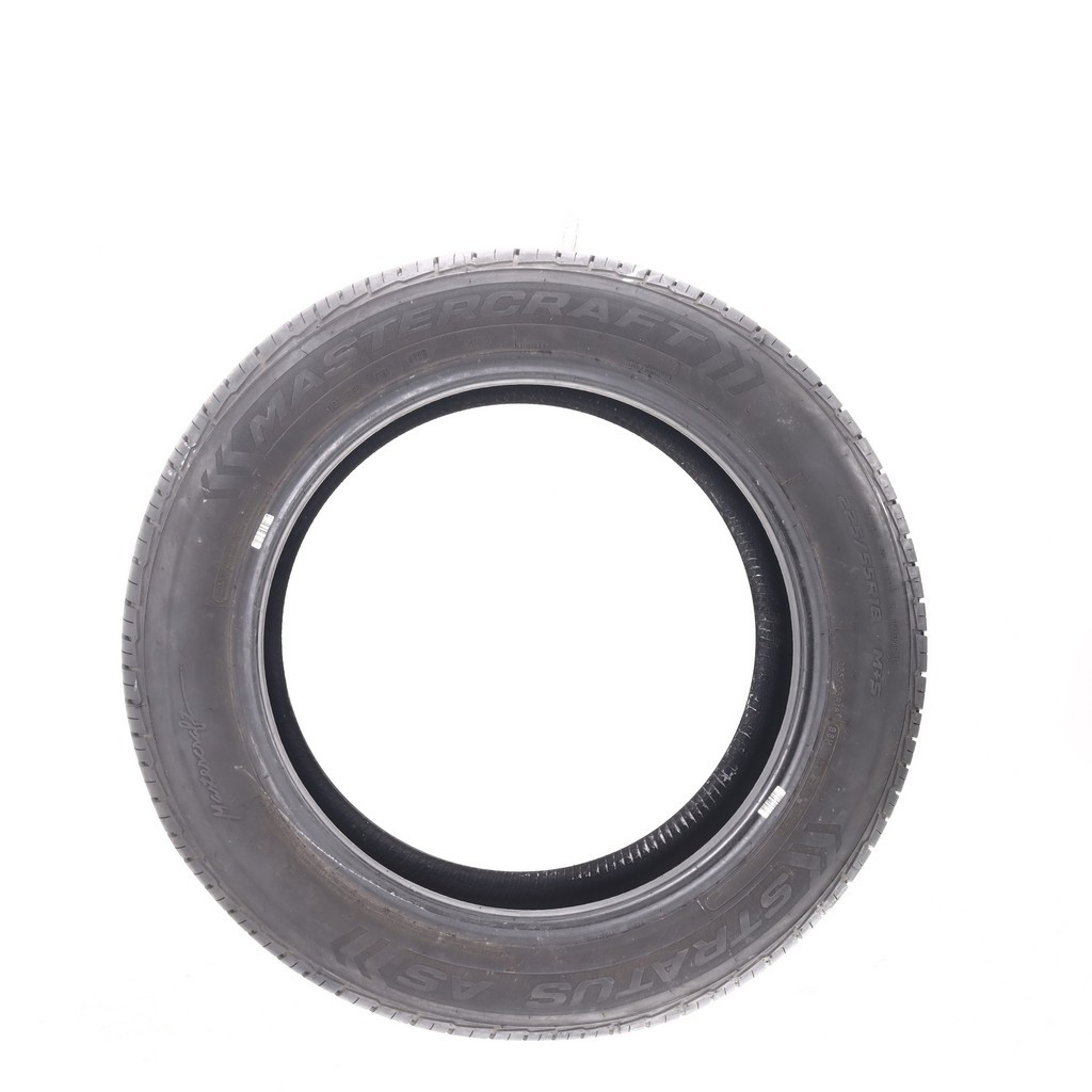 Set of (4) Used 225/55R18 Mastercraft Stratus AS 98H – 6.5-8/32 (18FQL)