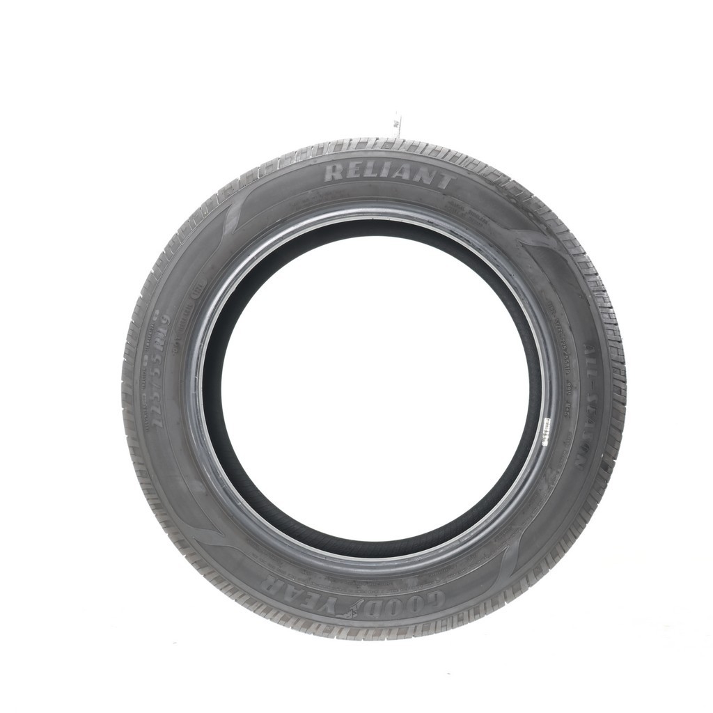 Set of (4) Used 225/55R19 Goodyear Reliant All-season 99V – 6.5-7/32