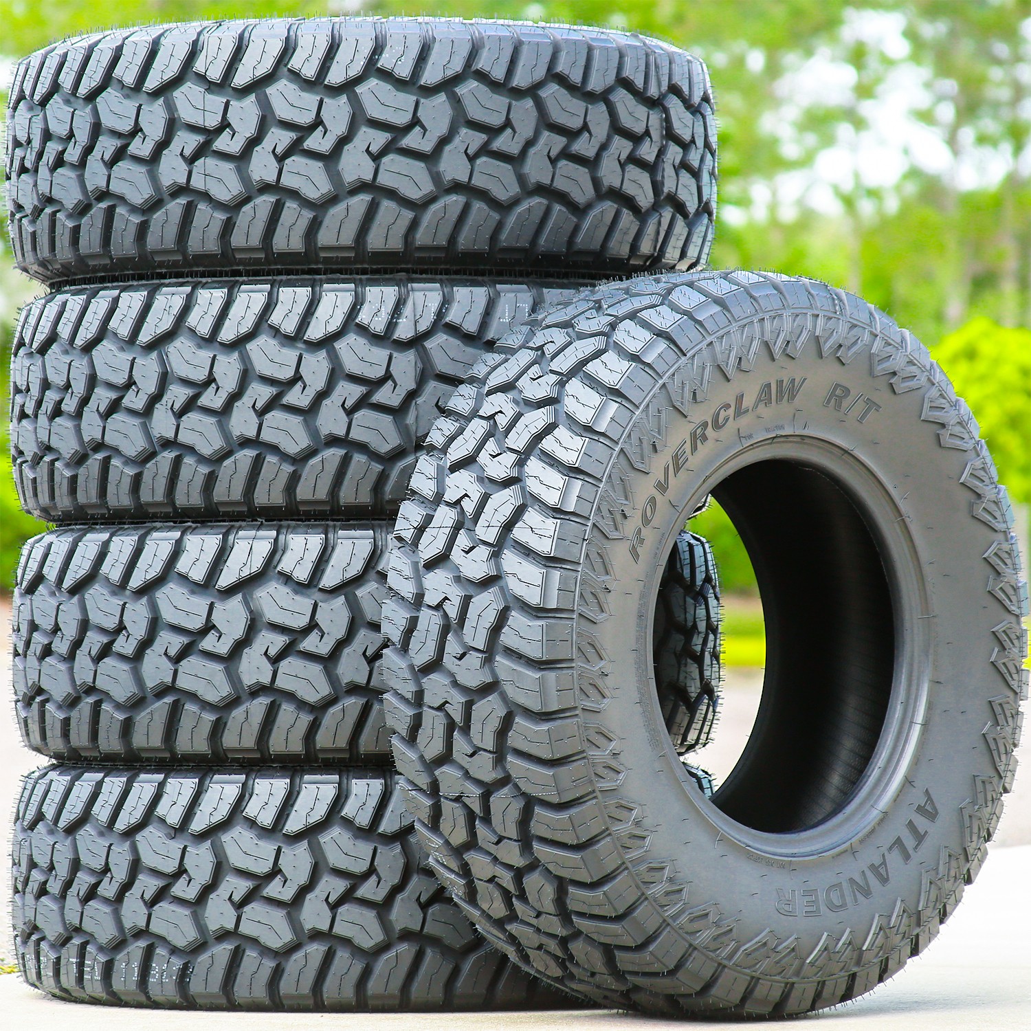 2 Tires LT 33X12.50R17 Atlander Roverclaw R/T RT Rugged Terrain Load E 10 Ply