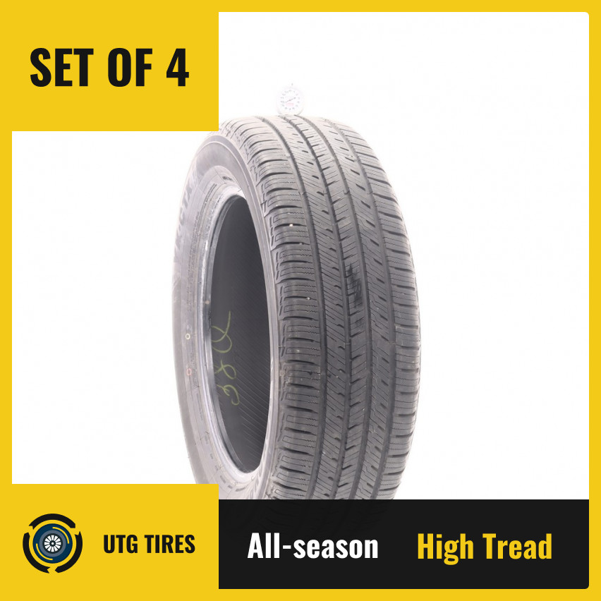 Set of (4) Used 225/60R18 Yokohama YK-CTX 100H – 9.5-11/32
