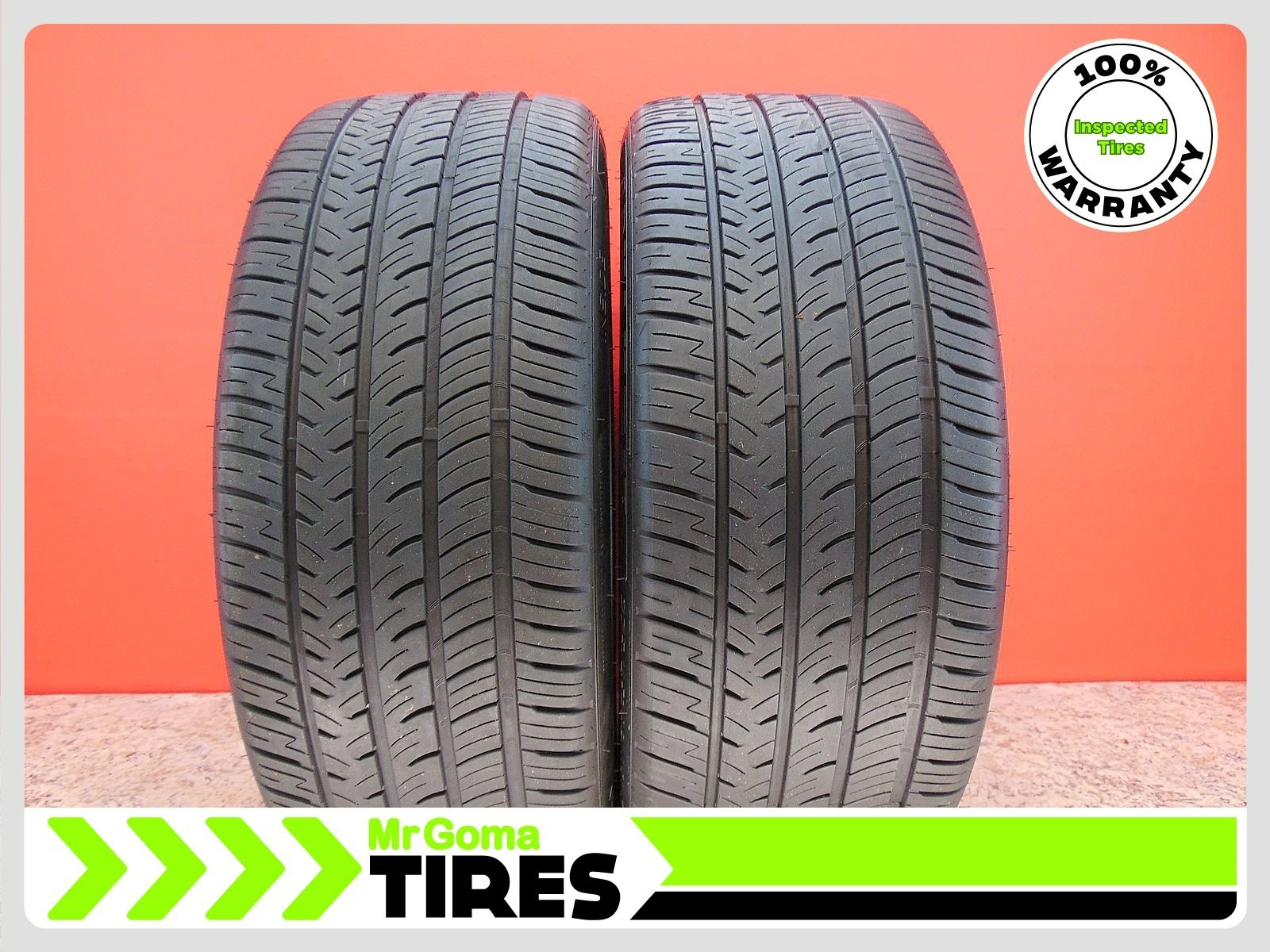 2 ADVANTA HP Z-02 ALL SEASON ECOSAFE XL 275/45ZR21 USED TIRES 8.2/32 TREAD 110W