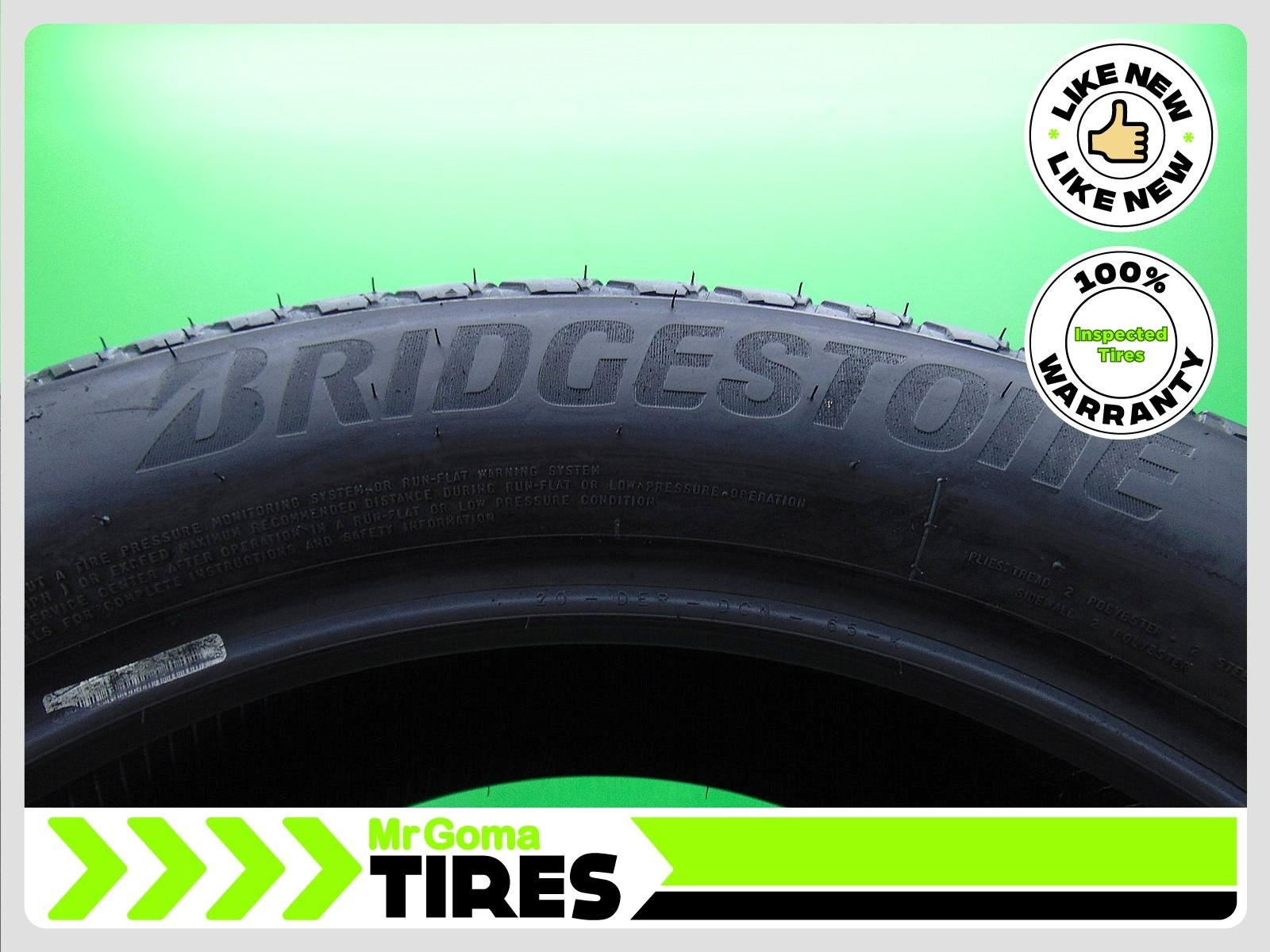 2 BRIDGESTONE ALENZA SPORT A/S RSC RFT XL 275/45R20 USED TIRES 10/32 TREAD 110H