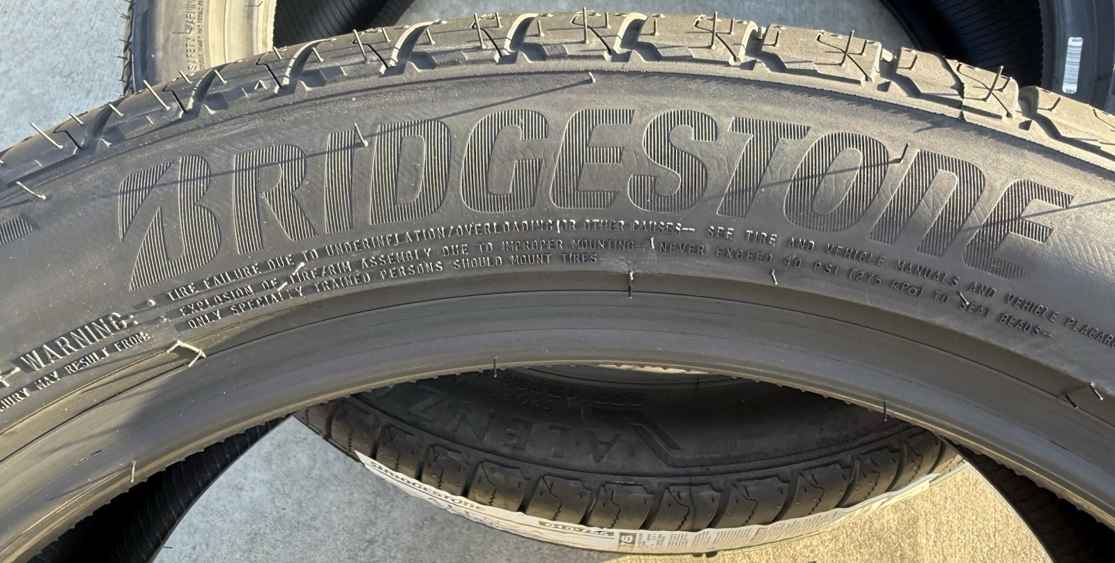 FOUR BRAND NEW 235/45R21 101H Bridgestone Alenza Sport A/S All Season Tires