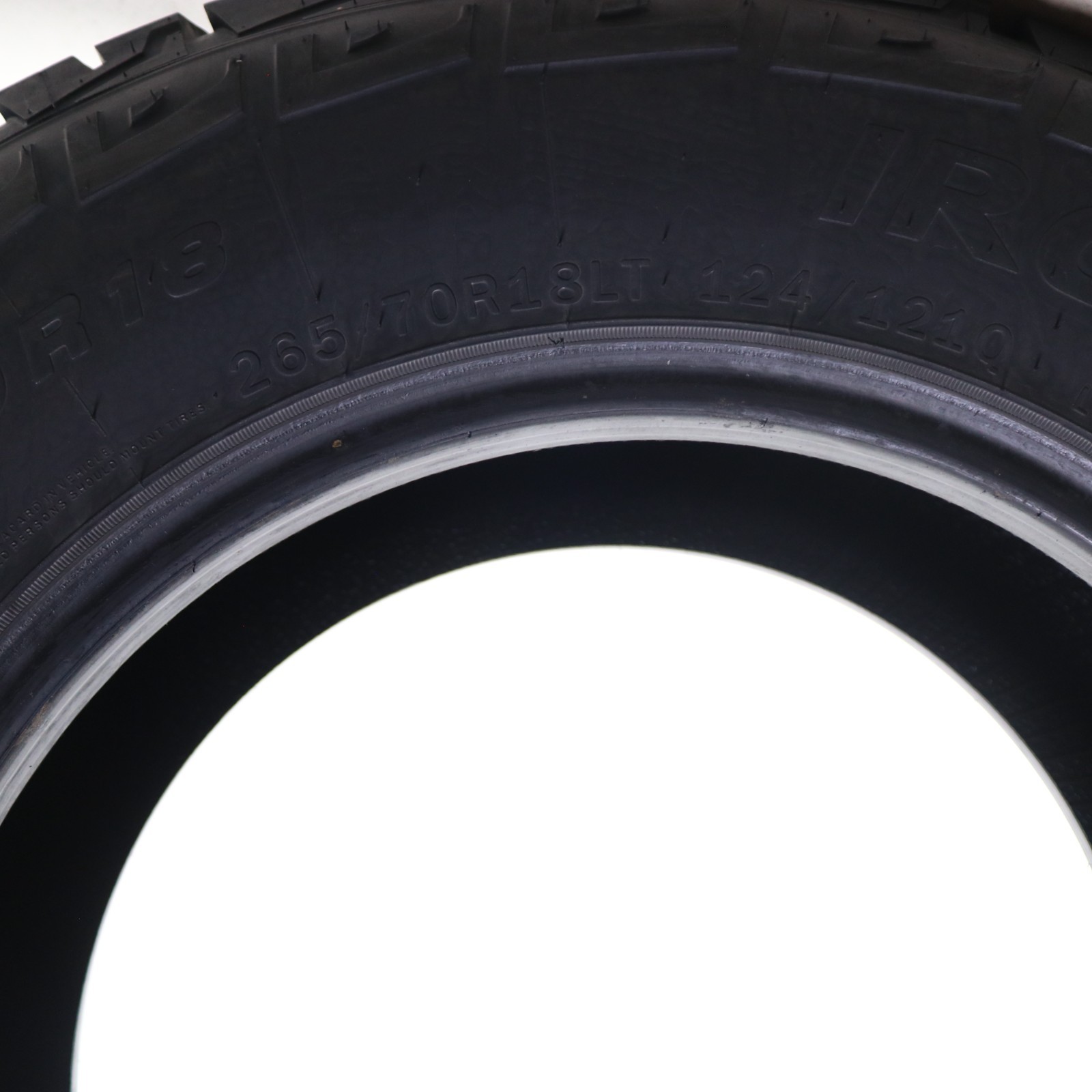 Set of 2 Used LT 265/70R18 IronMan All Country A/T – 124/121Q – 6.5-7/32