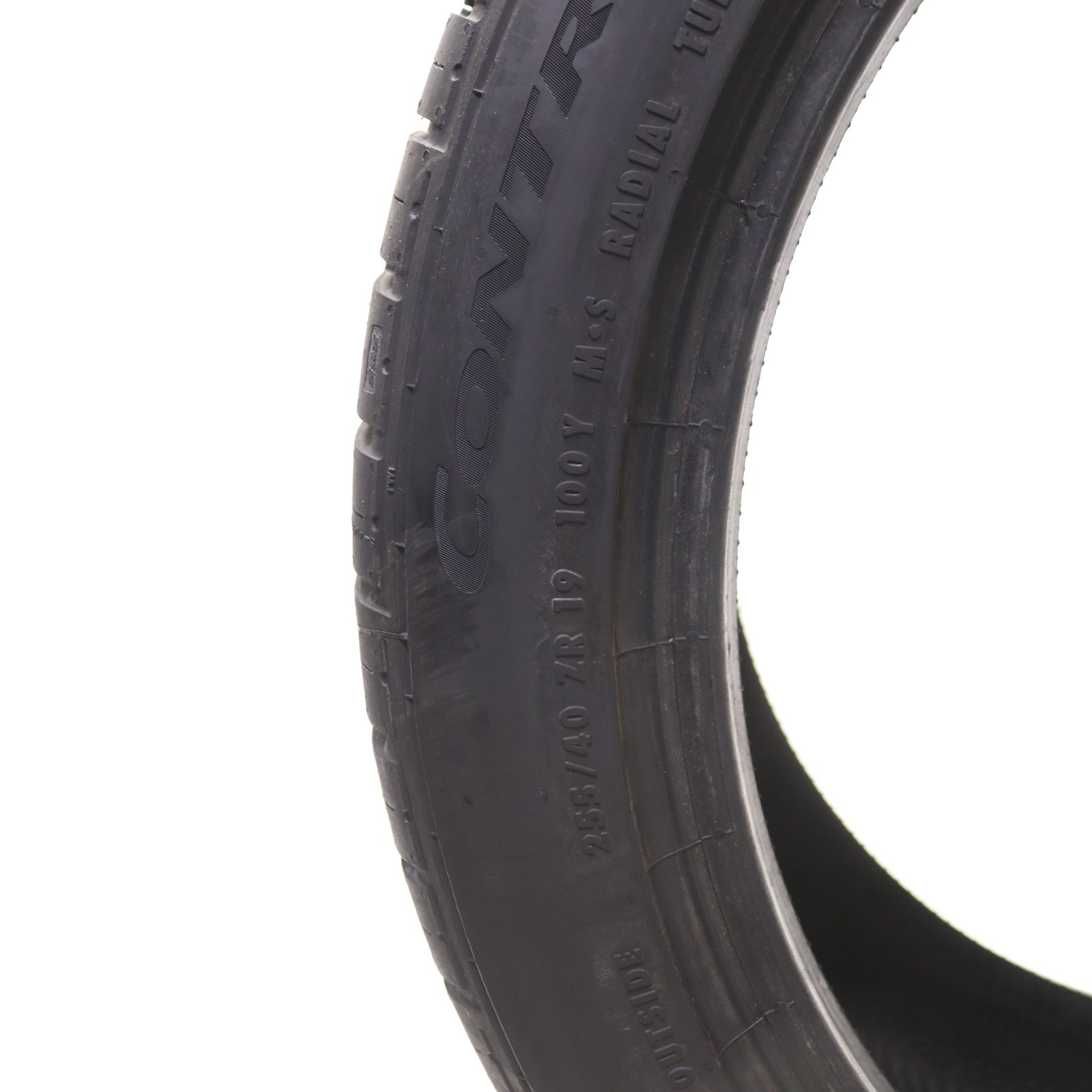 Set of 2 Used 255/40ZR19 Continental ControlContact Sport SRS Plus – 100Y 9.5/32