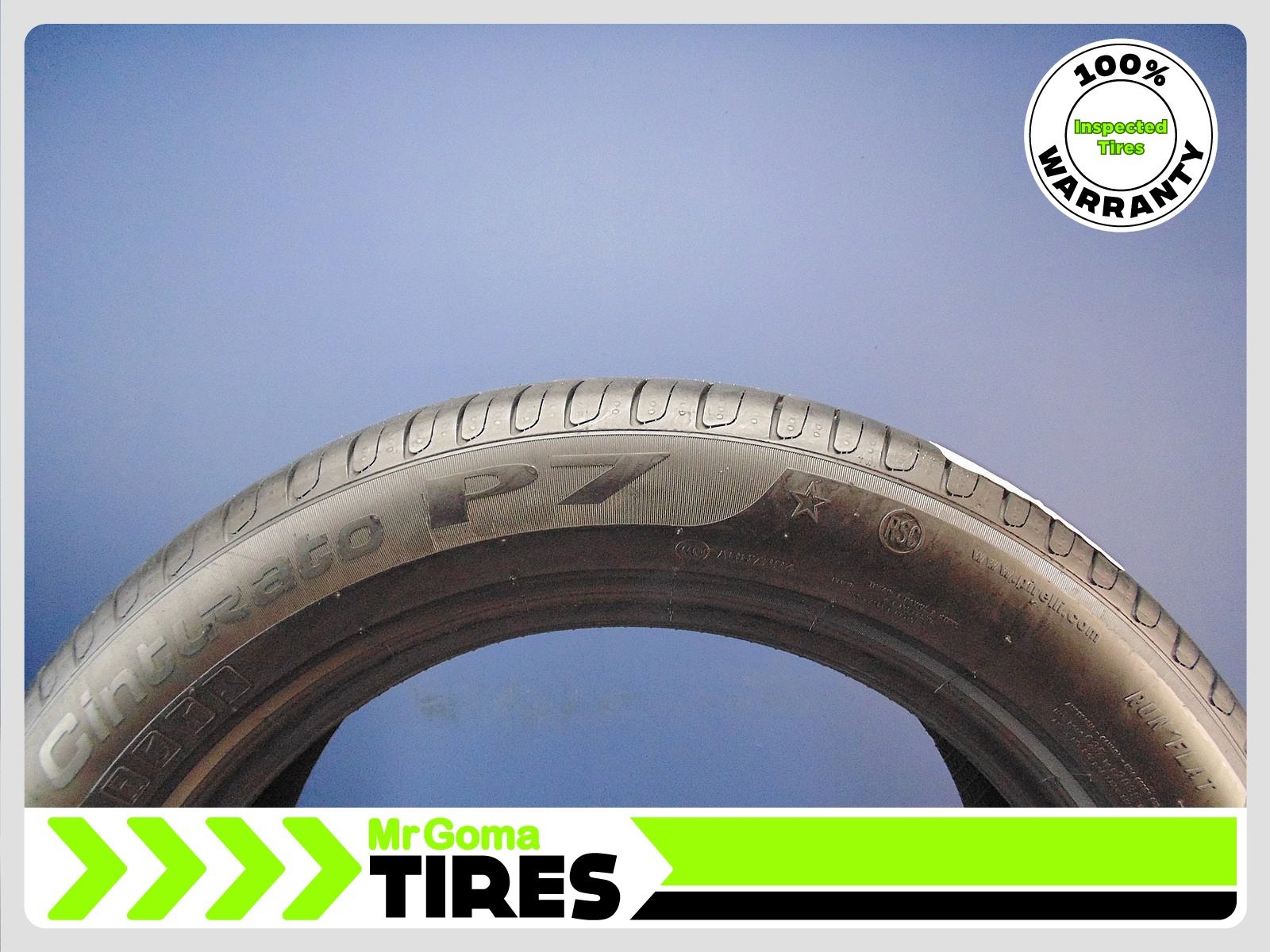 2 PIRELLI CINTURATO P7 RSC RFT 245/50R19 TIRES 7.9/32 TREAD RUN FLAT BMW 2455019
