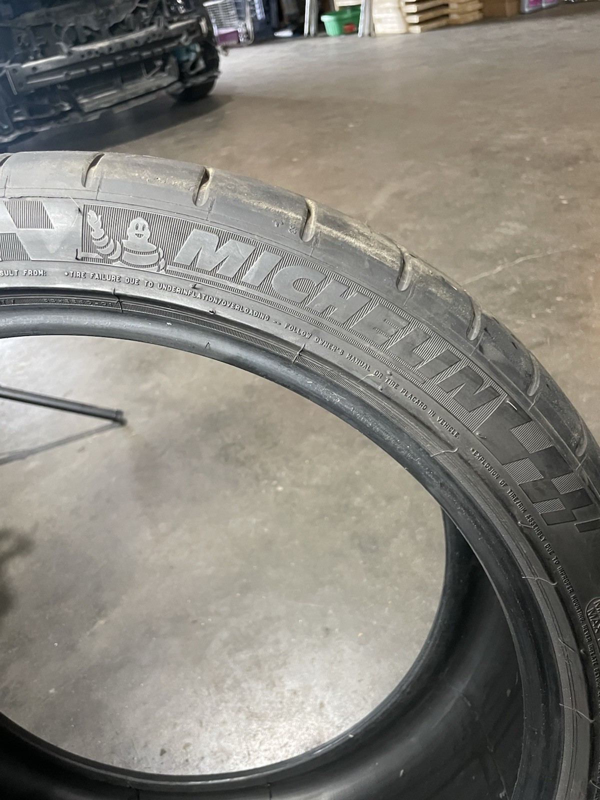 2x 265/35R20 Michelin Pilot Super Sport 6-7/32nds 99Y Used Tires 2653520 2021