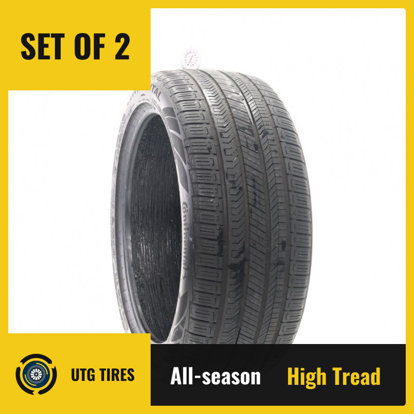 Set of (2) Used 275/40R21 Continental CrossContact RX ContiSeal 107H – 8/32