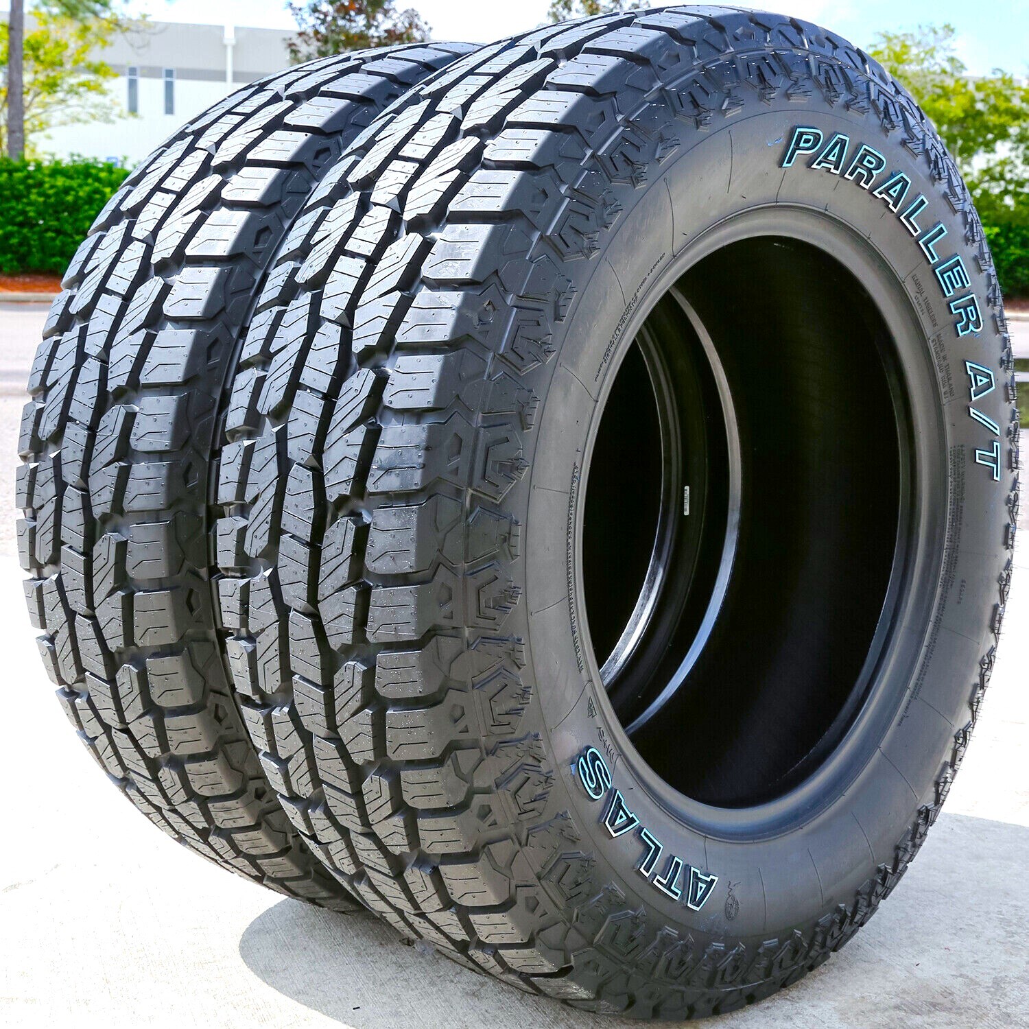2 Tires Atlas Paraller A/T 275/55R20 113S (OWL) AT All Terrain