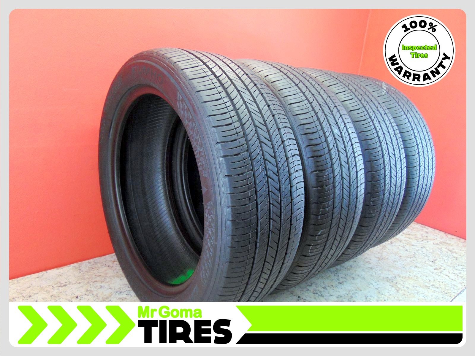4 KUMHO CRUGEN HP71 245/50R20 USED TIRES 7.6/32 TREAD 245/50/20 102V 2455020
