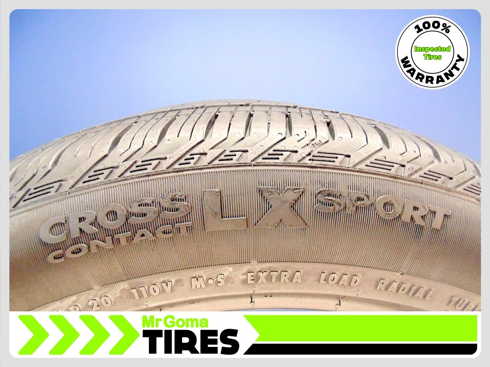 2 CONTINENTAL CROSSCONTACT LX SPORT T1 275/45R20 USED TIRES 7.3/32 TREAD 2754520