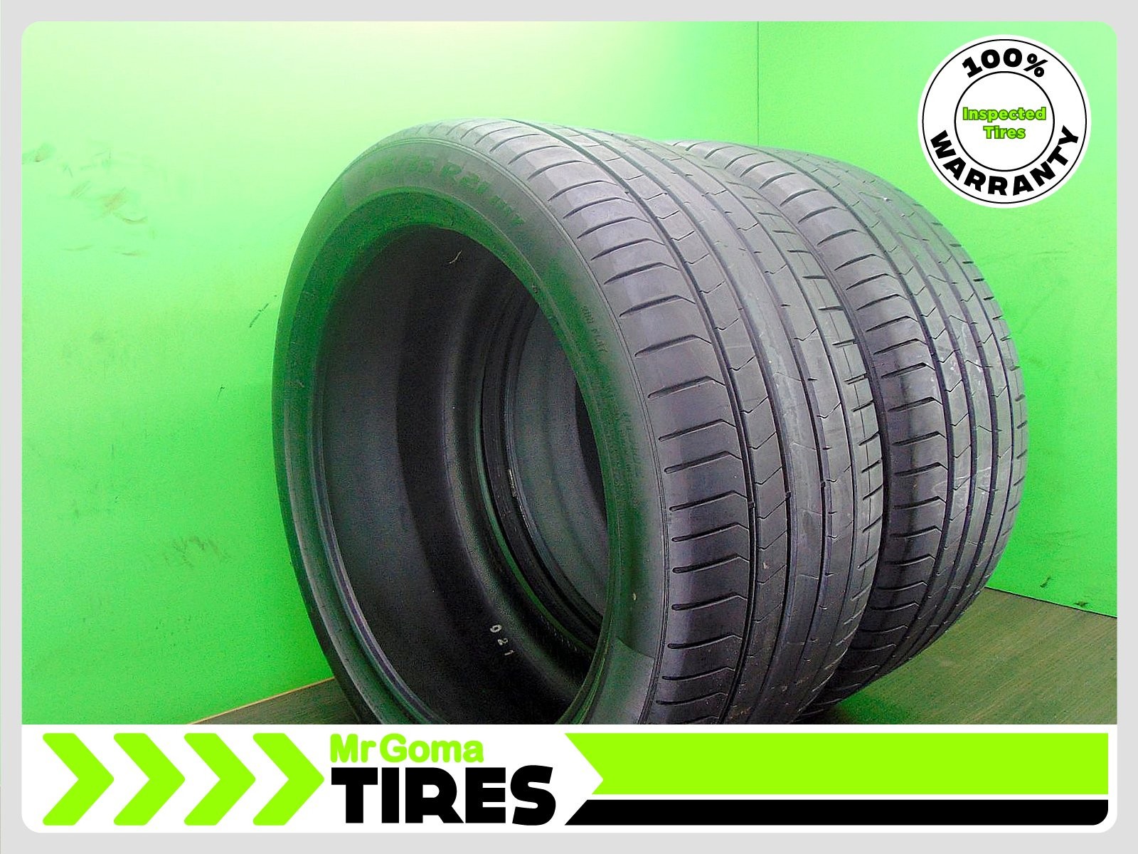 2 315/35R21 USED TIRES PIRELLI P ZERO TM PZ4 RSC RFT XL 6.8/32 TREAD 111Y