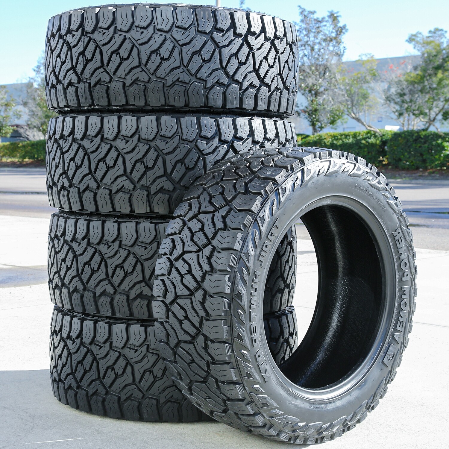 5 Tires 33X12.50R20 Venom Power Trail Hunter ATX A/T All Terrain Load E 10 Ply