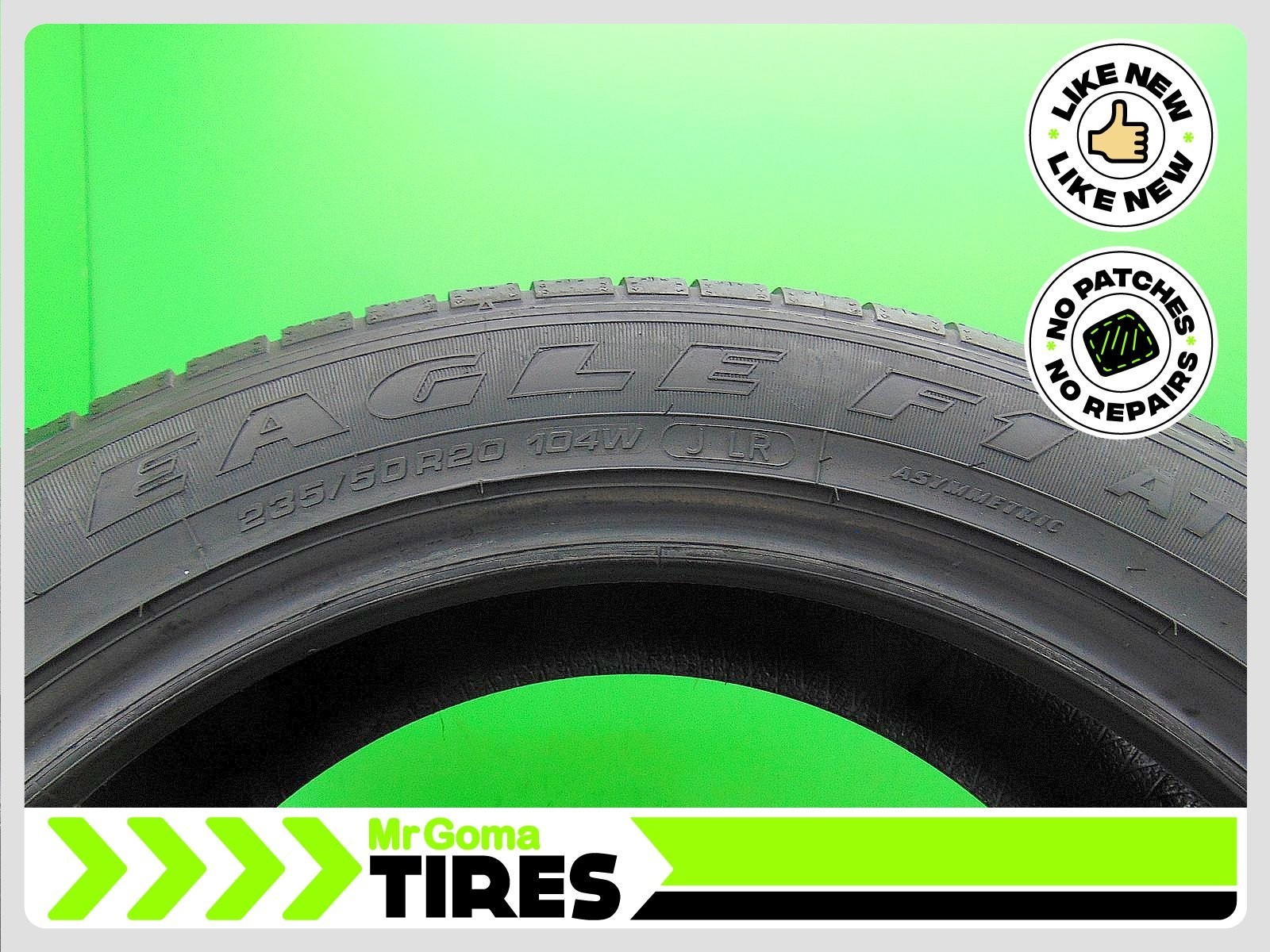 1 TIRE GOODYEAR EAGLE F1 ASYMMETRIC SUV 4X4 AT J LR XL 235/50R20 104W 10.0/32