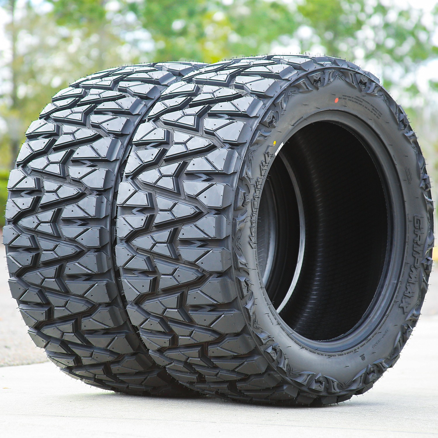 2 Tires Gripmax MaxGrip M/T LT 37X13.50R20 Load F 12 Ply MT Mud