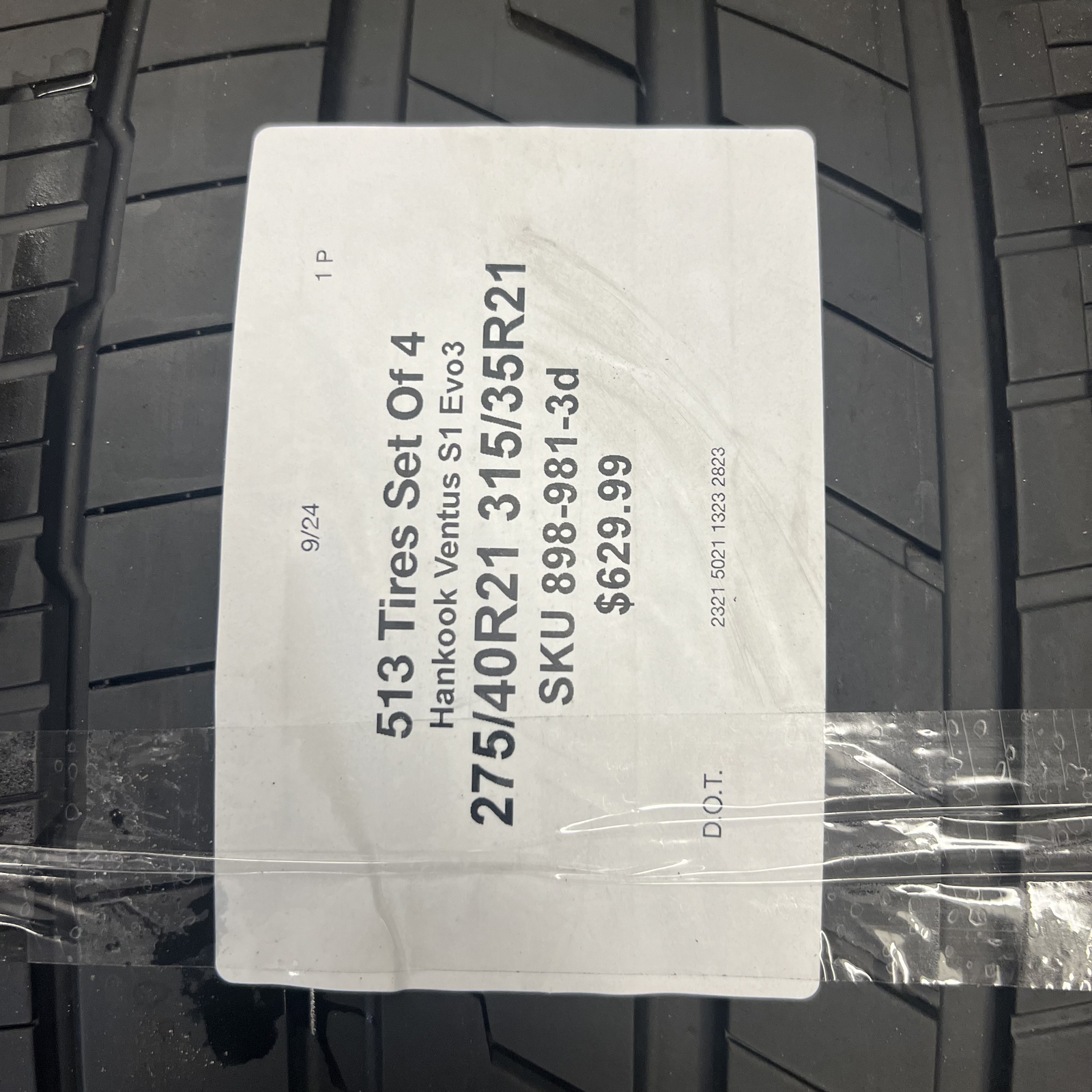 Set Of 4 Tires LikeNew Hankook Ventus S1 Evo3 SUV HRS BMW 275/40R21 & 315/35R21