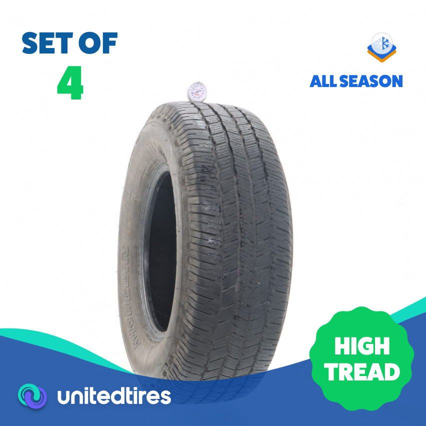 Set of (4) Used 265/70R16 Michelin Defender LTX M/S 2 116T – 9.5-11/32