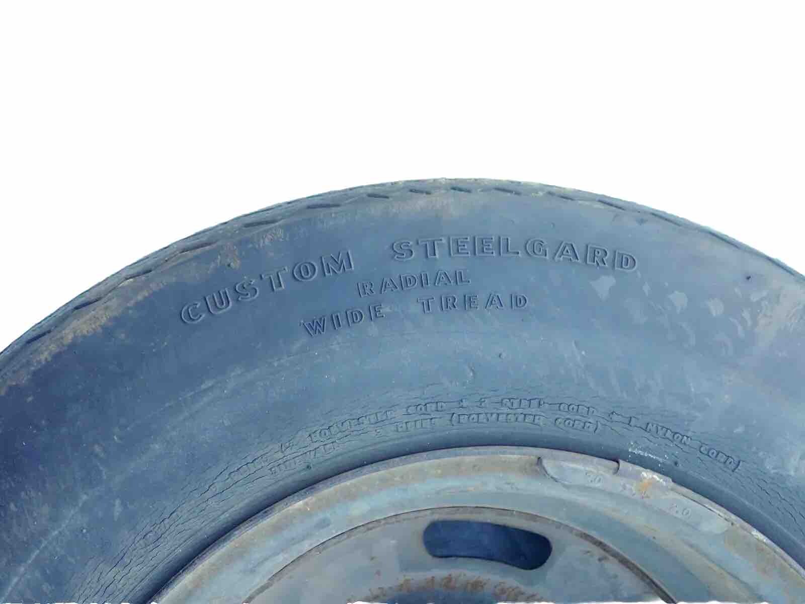 GM 15×8 AZ Rally Wheel Goodyear GR70-15 Custom Steelgard Whitewall Tire Corvette