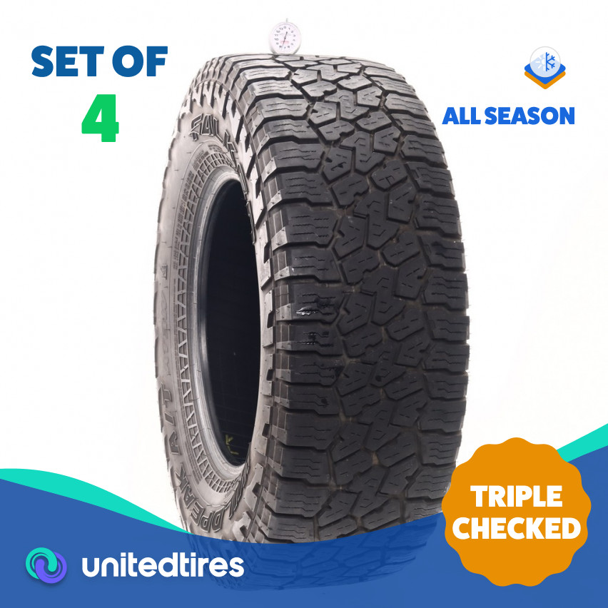 Set of (4) Used LT 285/70R17 Falken Wildpeak A/T3W 116/113Q – 7.5-8.5/32